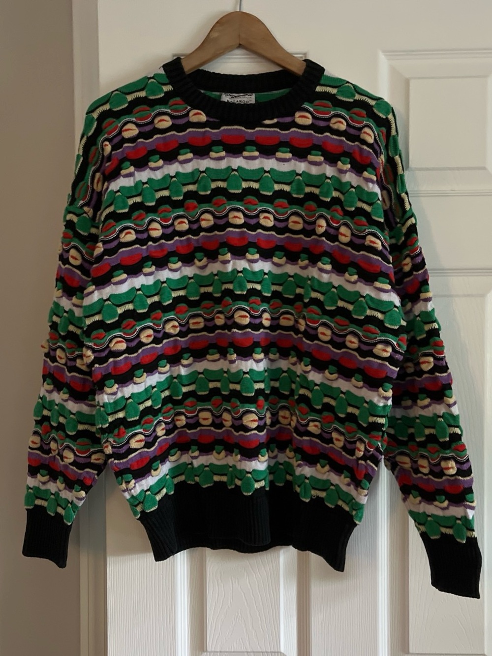 Vintage Kalaroo Multicolor Patterned Men's 90s Sweater large